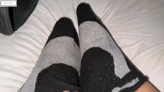 Mystical Wolf big wide feet out of dirty socks again