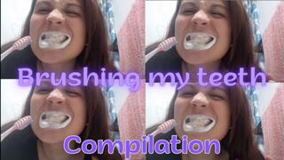 Compilation of teeth brushing videos