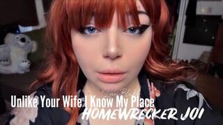 Unlike Your Wife I Know My Place Homewrecker JOI