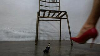 I keep one of my high heels dangling and under the other I crush my lover (2)