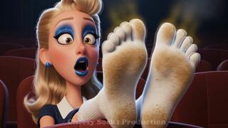 SMELLY TOE SOCKS IN MOVIE THEATER + SURPRISE