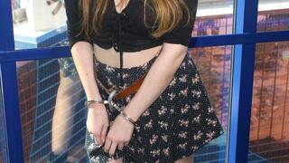 Lolibelle - Prisoner Cuffed and Shackled in Skirt & Boots (AVI)