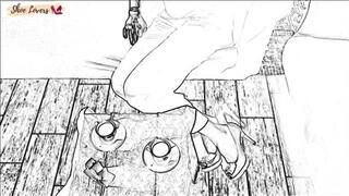 Romantic date sketch style