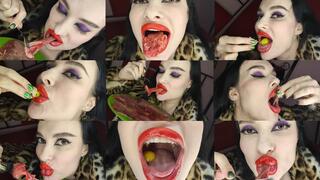 Fur Goddess eats raw meat and raw eggs