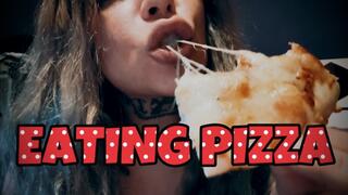 Lustfully Devouring a Four Cheese Pizza, Threads of Desire Stretched and Drinks Exposed in Ecstasyexport