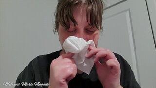 So sick coughing and nose blowing day 4