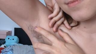 Sniffing & Licking My Sensitive Hairy Armpits