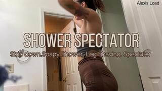 After-Gym Steamy Shower Spectator View Hot Body Tease