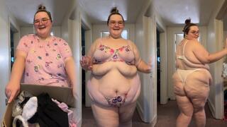 SSBBW See Through Lingerie Try On