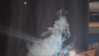 LOVE IS ENJOYING HIS BED WITH HIS CIGARETTE