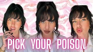 Pick Your Poison Lipstick Fetish Scarlett Cummings