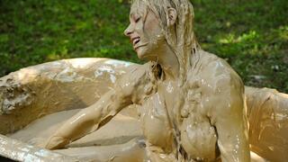 Summer, Mighty Wet Aphrodite in the Mud Tub