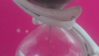 Giantess puts tiny people in cupboard