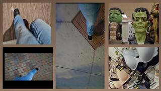 ASMRING BACK AGAIN TO THE HALLOWEEN AND LINGERIE DEPTS BOOKSTORE TP ON SHOE