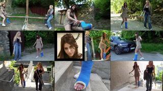 Amber SLWC a Gimp in the Park and Then Stair Struggling Home (in HD 1920X1080)