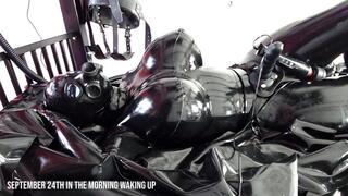 Wake up in my rubber cocoon