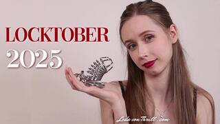 Locktober 2025 - 31-Day Chastity Challenge - Daily Orgasm Control Tasks & Assignments - Mental Domination, Worship Rituals, Creative Masturbation Instructions, Sensual Tease & Orgasm Denial - Femdom POV Clip by Leda von Thrill - HD Video MP4 1920 x 1080p