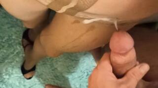 Teasing Her Shoes on Your Dick (MP4)