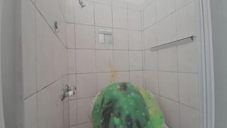 White Shirt Trashed with Thick Gunge