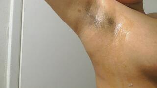 Giantess Shaves 2 Months Worth of Pit Hair