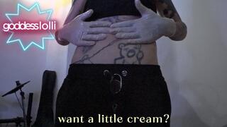 creamy white latex gloves