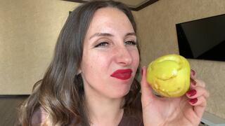 Throat Chew Seduction Bite Tease Food Porn