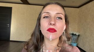 POV Phlegm Show Uvulia Thriat Close Up