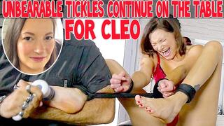 UNBEARABLE TICKLES CONTINUE ON THE TABLE FOR CLEO - HD WMV
