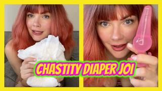 Soft Crinkle Chastity Diaper JOI and Pillow Humping