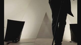 Behind the scenes while taking nudes