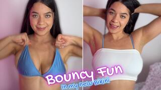 Bouncy Fun In My New Bikini