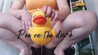 Pee on the duck