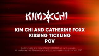Kim chi and Catherine Foxx Kissing Tickling POV
