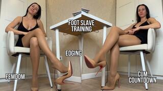 Foot Slave Training: Ignoring & High Heels Worship