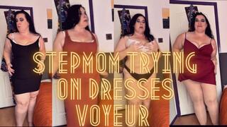 Step-Mom Trying on Dresses Voyeur 4K