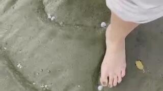 Barefoot on Wet Sands