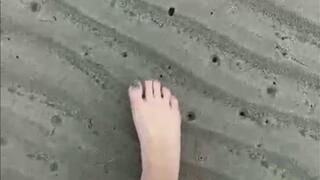 Barefoot Giggles in the Sand