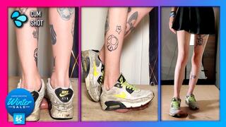 Nike Air Max Cock Crush and hard shoejob with cum I Jay