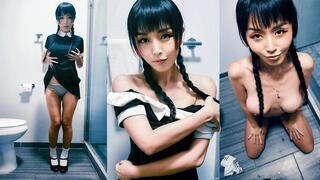 Wednesday Cosplay - Striptease - Marica Hase