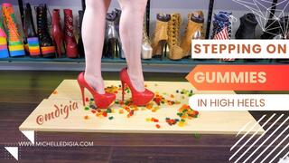 Watch me Step on these Gummy Candies In High Heels
