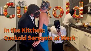 GEA DOMINA - IN THE KITCHEN: CUCKOLD SERVANTS AT WORK