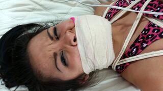 Gorgeous, Innocent Filipino Jackylyn is Tightly Bound, Massively Gagged, Taunted & Pops to A Hitachi Orgasm by Her STALKER!! RE ENCODE 2025