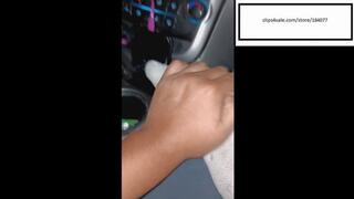 Delicious hot socks and feet afterwork in car