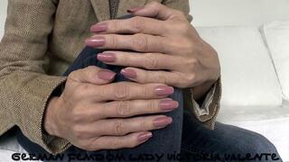 My long pink fingernails, JOI, Lady Victoria Valente