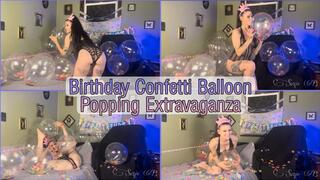 Birthday Confetti Balloon Popping Extravaganza