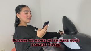 I MASTURBATE MY PUSSY WITH MY NEW INFLATABLE