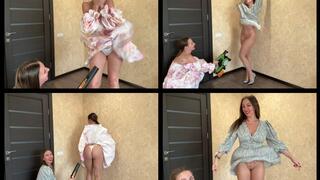 Windy Dress Seduction