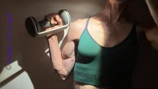 Flashlight Flexing Fun with DrArches’ Oiled Up Biceps