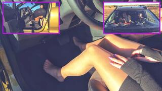 TANYA JULIA VERY HARD REVVING HIGH HEELS NYLON FEET 4K (real video) FULL VIDEO 16 MIN