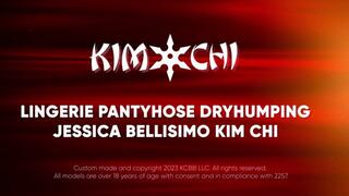Lingerie Pantyhose Dry Humping with Jessica Bellisimo and Kim chi
